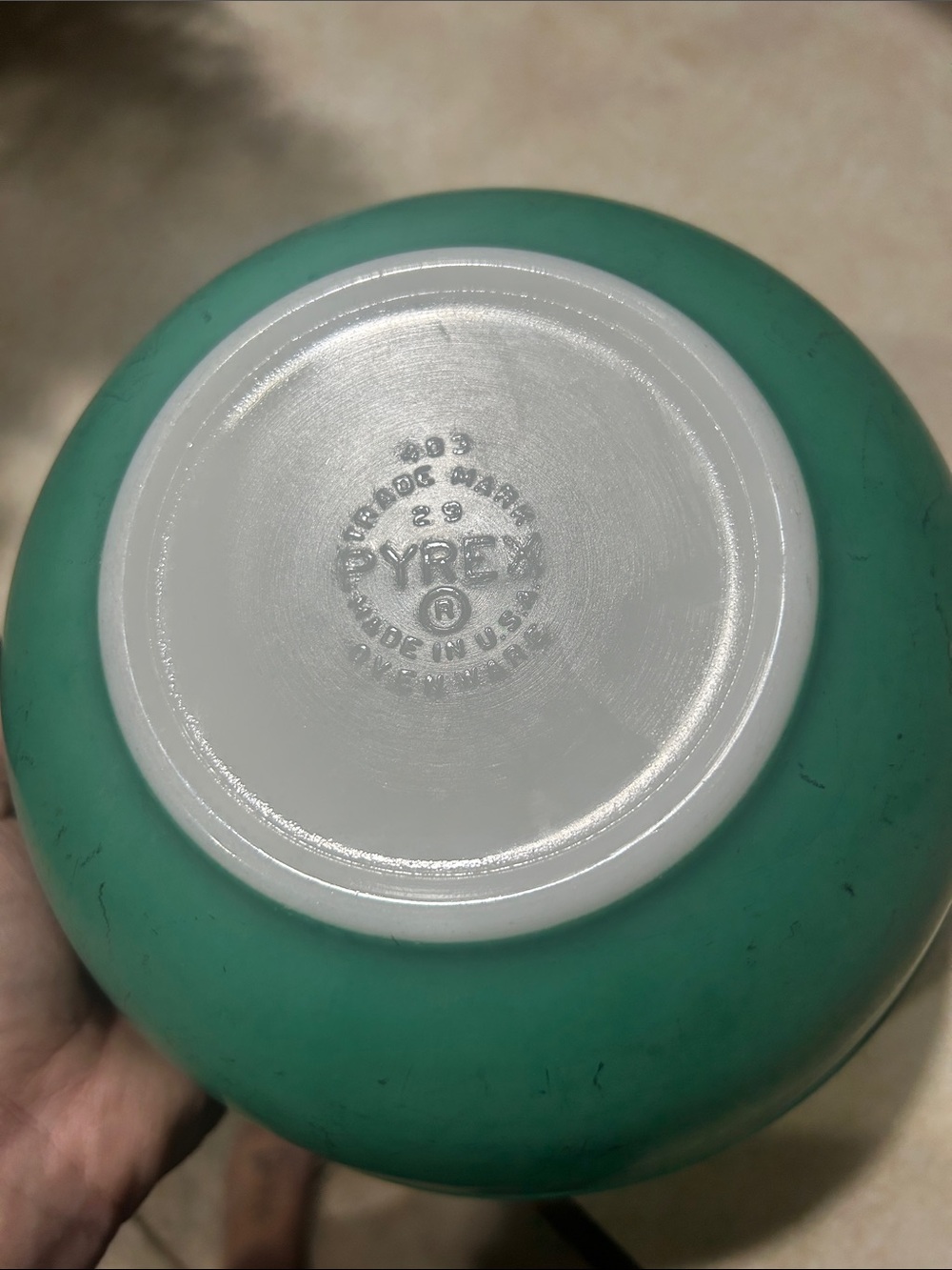 Pyrex Turquoise Green Mixing Bowl